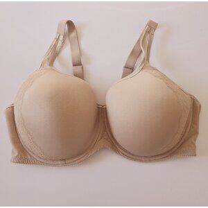 Wacoal Retro Chic Seamless Underwire Full Coverage Figure Beige Contour Bra 42D